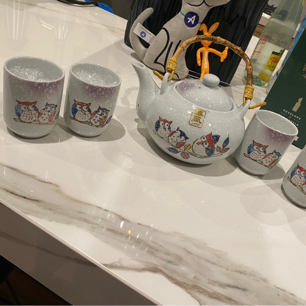 Owl tea set